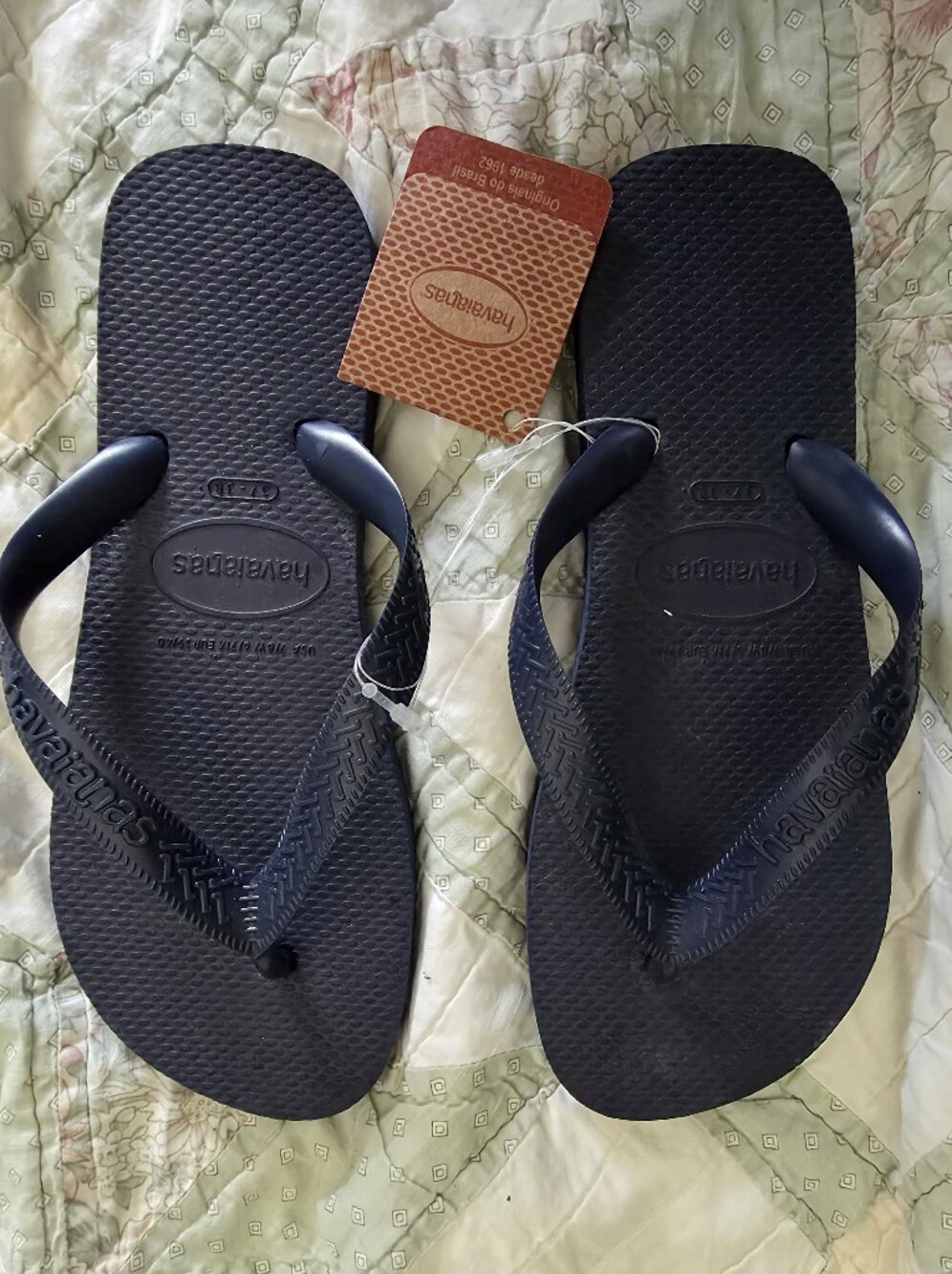 Havaianas Dark Navy Rubber Flip Flops